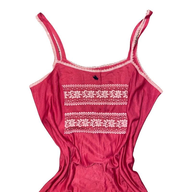 Lingerie Dress Pink Vintage Nightwear (M) - Fashion Aftermath