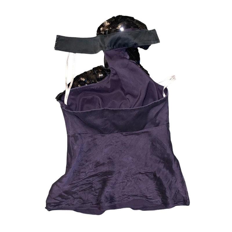 Karen Millen Neck holder Top Vintage Silk (S) - Fashion Aftermath