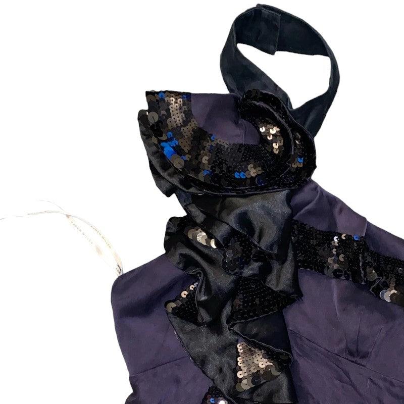 Karen Millen Neck holder Top Vintage Silk (S) - Fashion Aftermath