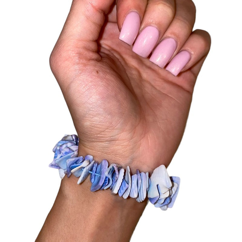 Vintage Jewellery Purple Violet Mussels Bracelet - Fashion Aftermath
