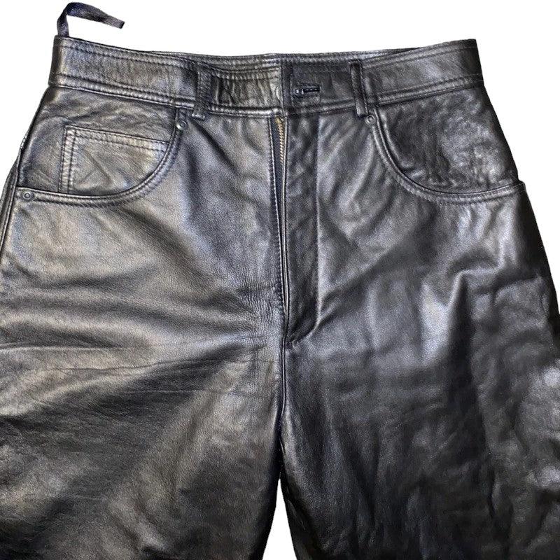 Real Leather Pants Vintage Trousers (M) - Fashion Aftermath