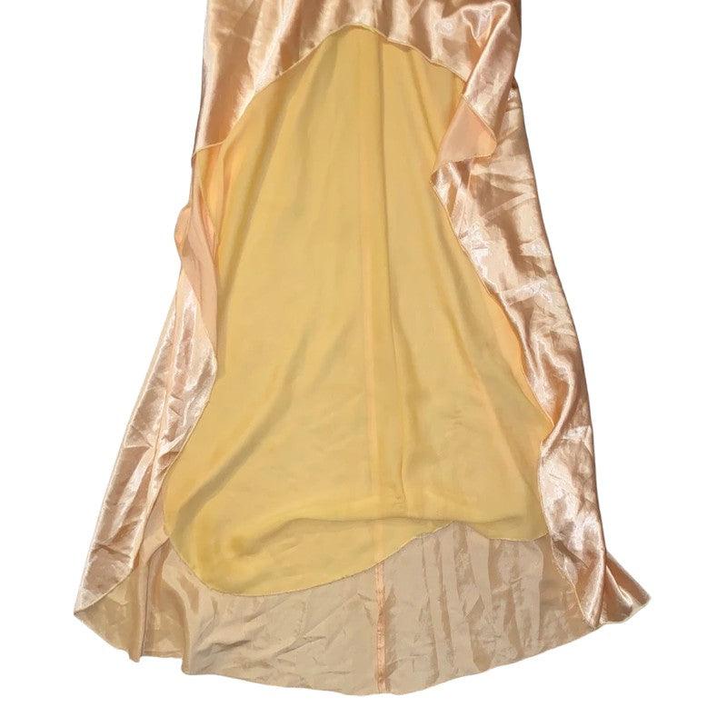 Y2K Prom Dress Satin Gown USA Designer (XS) - Fashion Aftermath