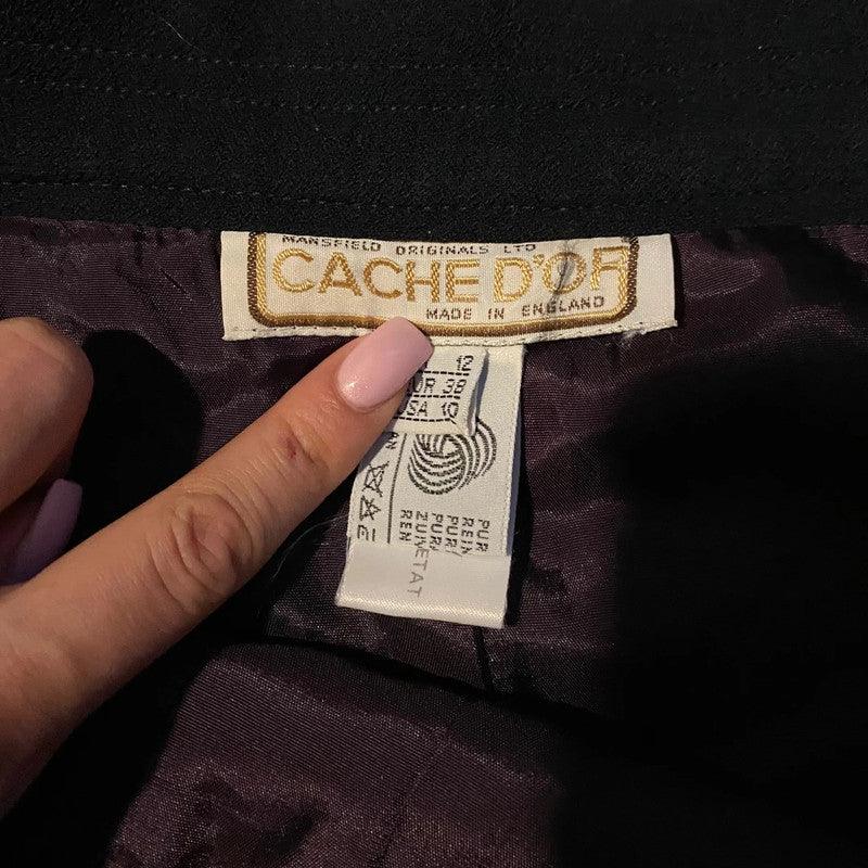 Classic Vintage Midi Skirt High Waist (M) - Fashion Aftermath