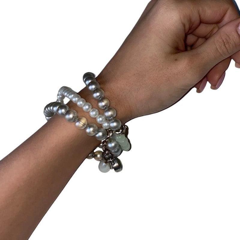 Pearly Multi-Bracelet Vintage Jewelry - Fashion Aftermath