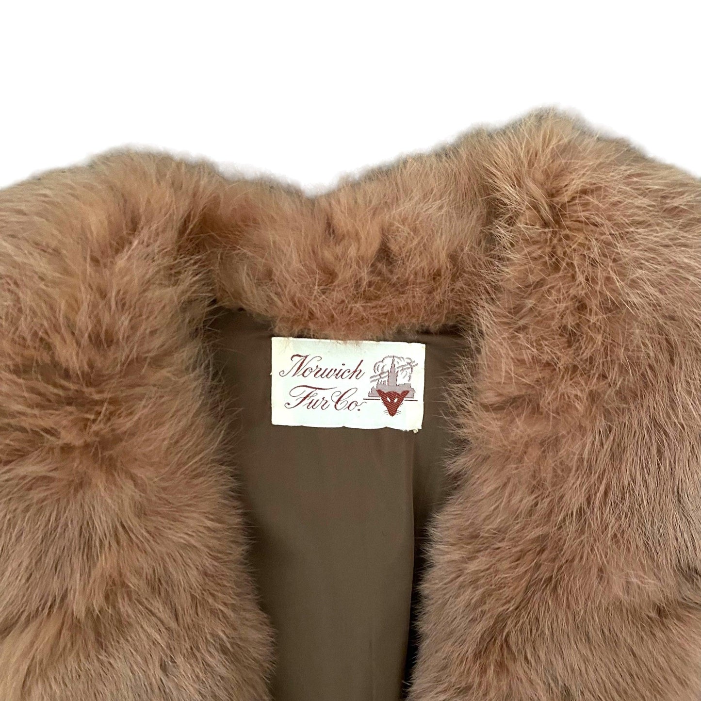 Fur Coat Vintage Jacket Rose by Norwich Fur Co. (M) - Fashion Aftermath