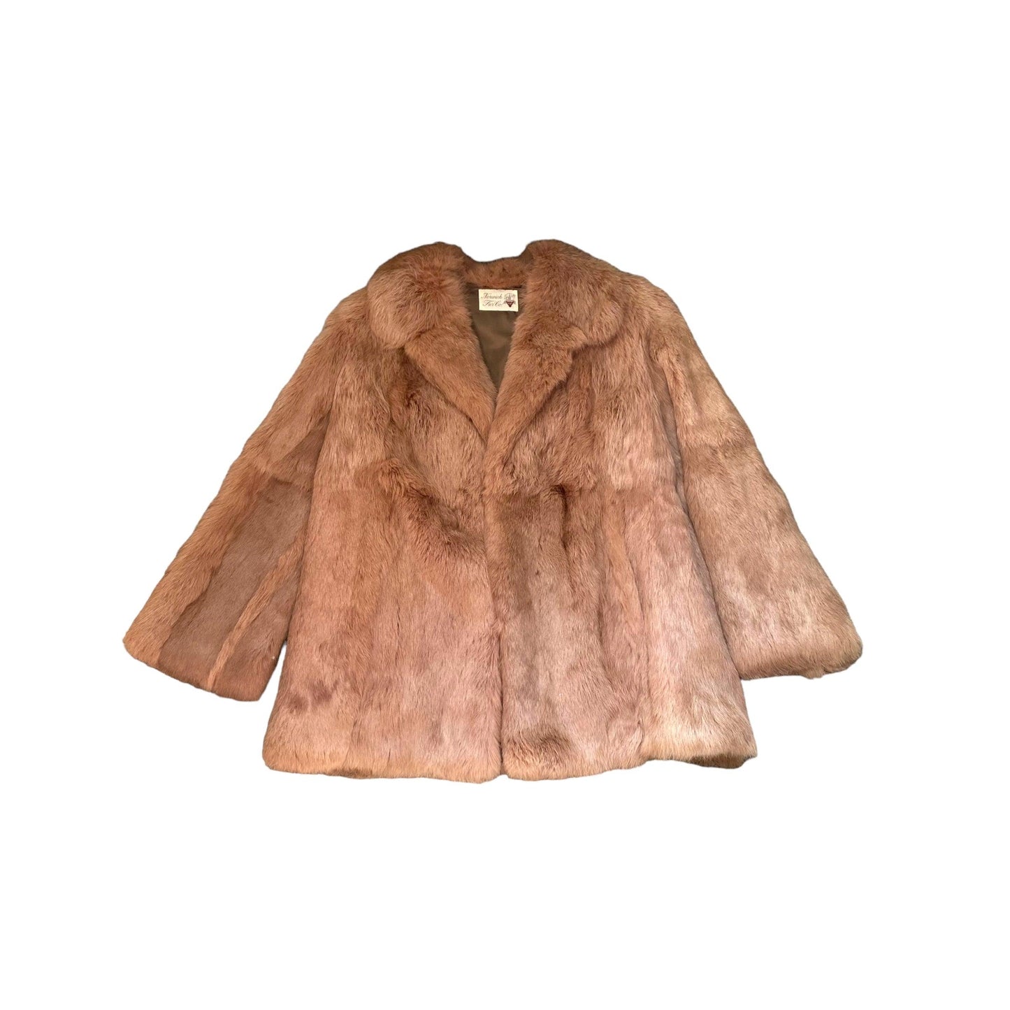 Fur Coat Vintage Jacket Rose by Norwich Fur Co. (M) - Fashion Aftermath
