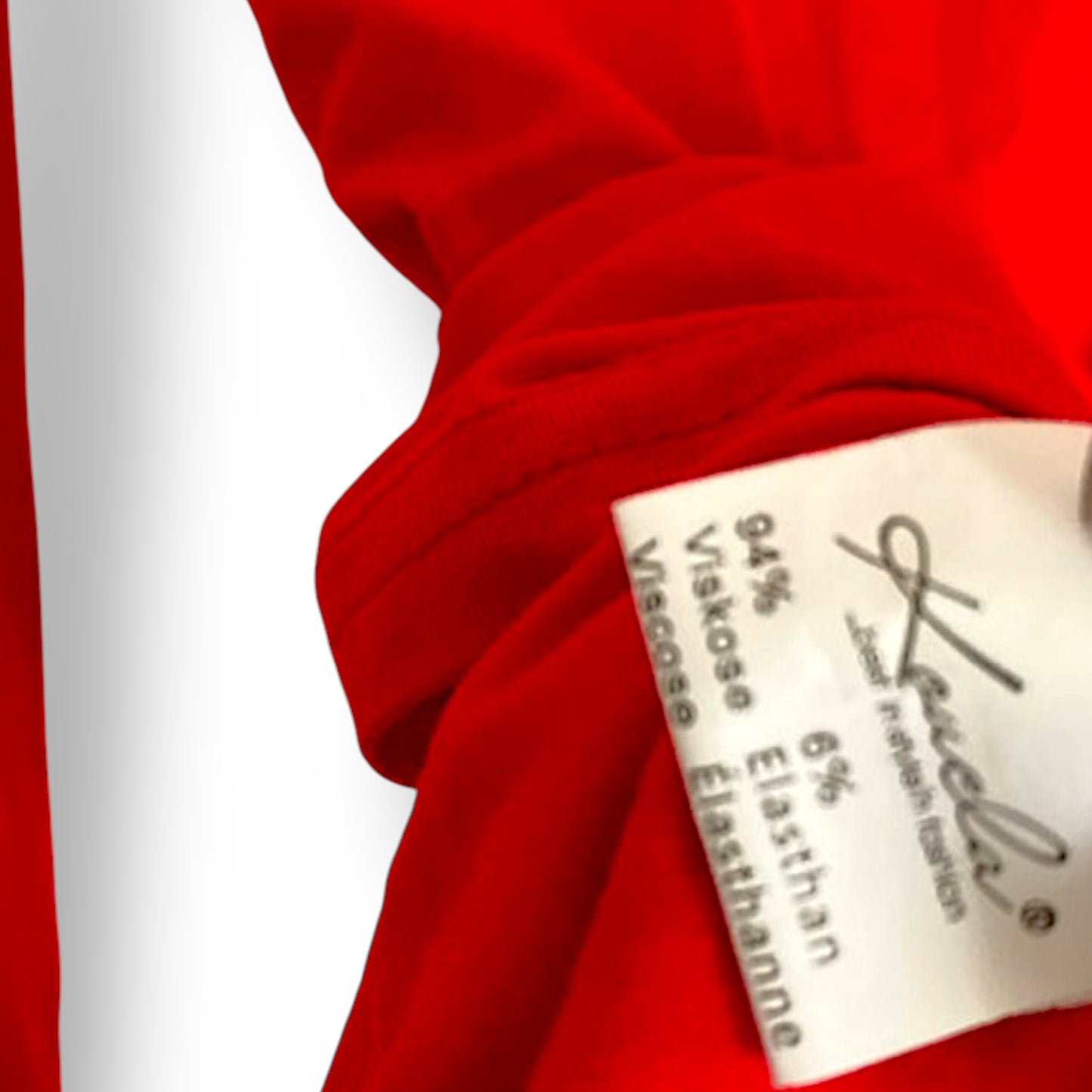 Y2K top long sleeve KOURLA red (M)
