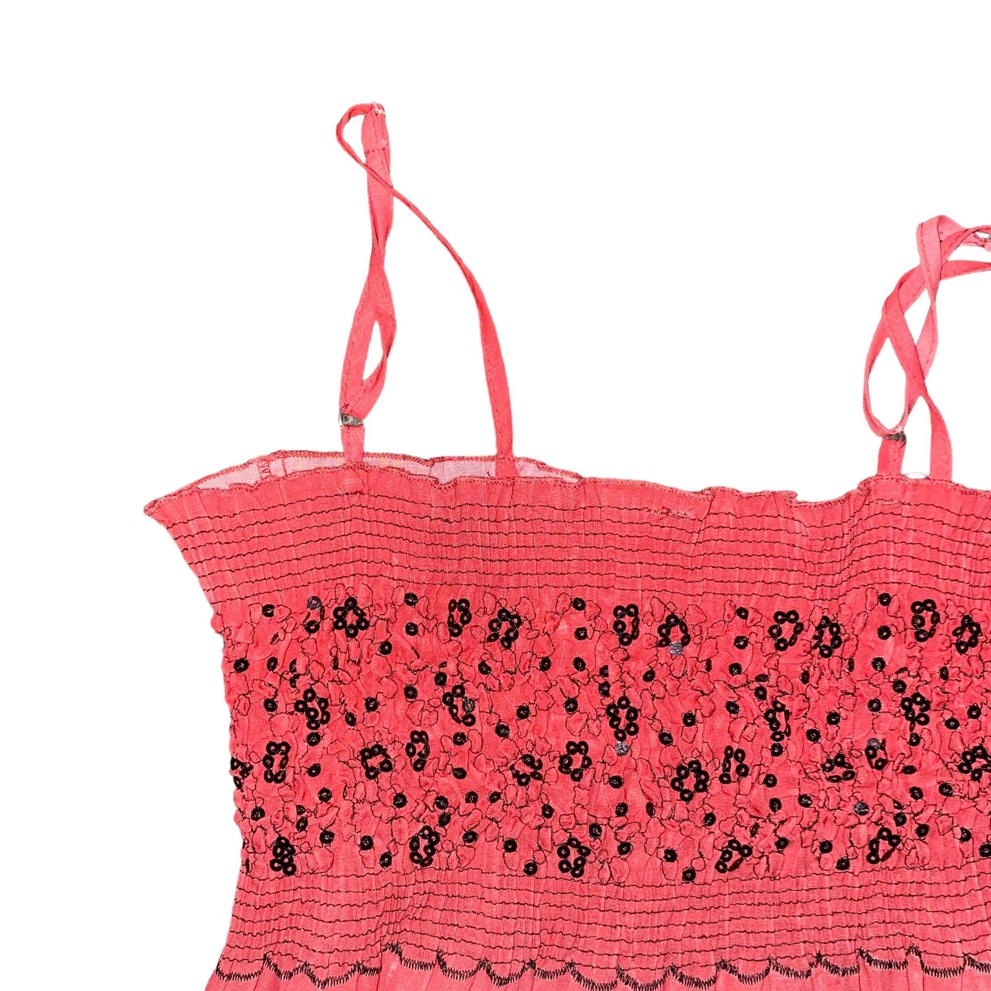 Y2K Camisole Sequin Top Spaghetti Straps (M) - Fashion Aftermath