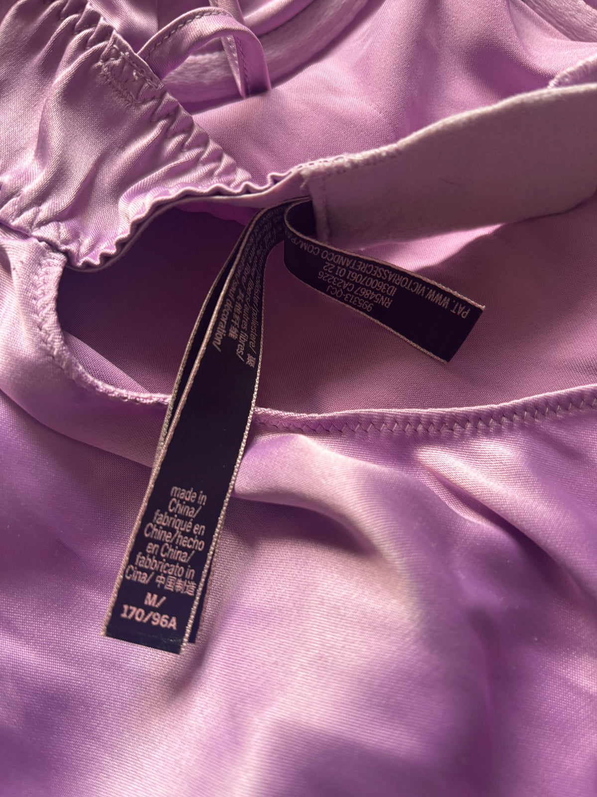 Victoria secret slip dress rhinestone lilac size M