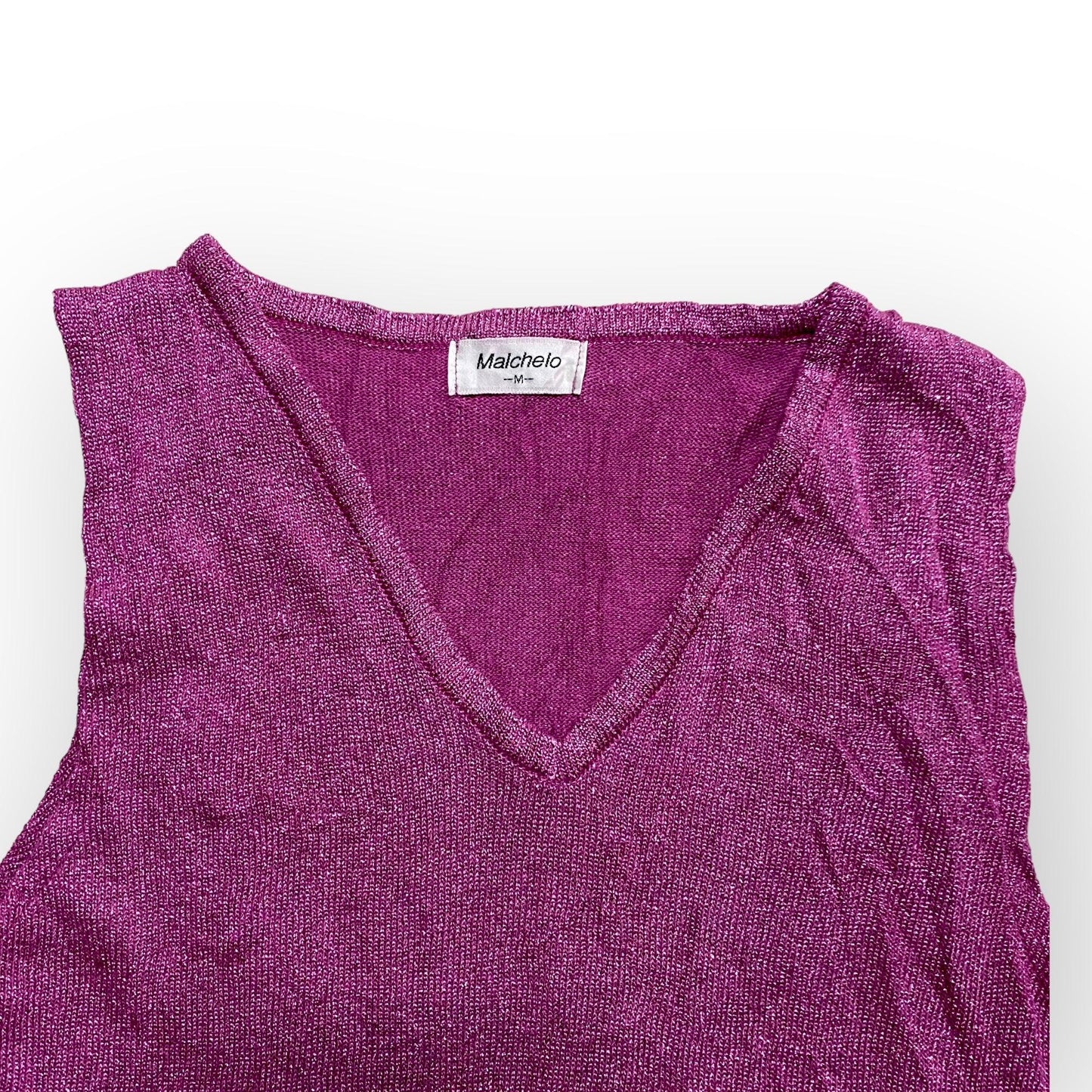 Y2K Cami Tank Top Shiny V-Neck (XS) - Fashion Aftermath