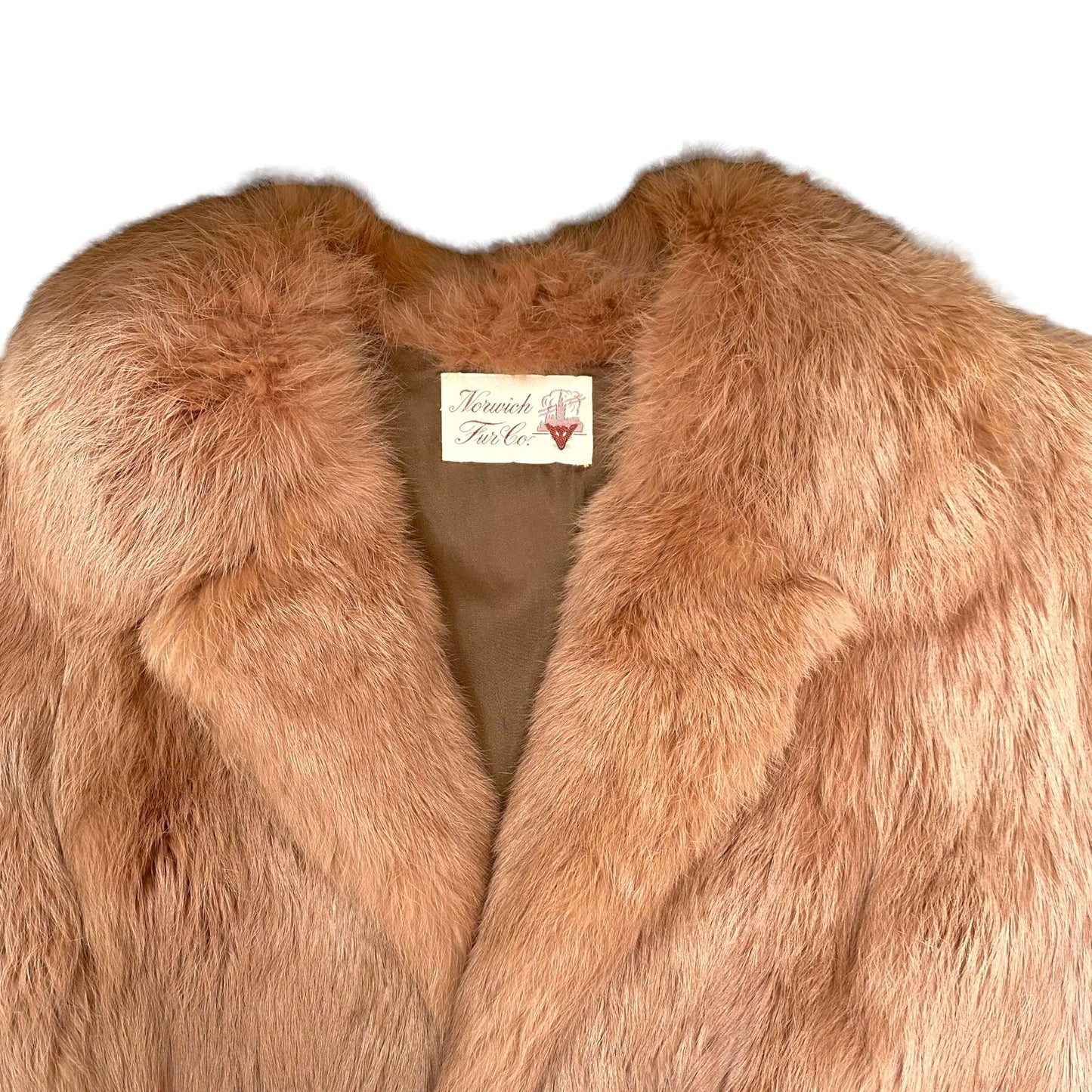 Fur Coat Vintage Jacket Rose by Norwich Fur Co. (M) - Fashion Aftermath