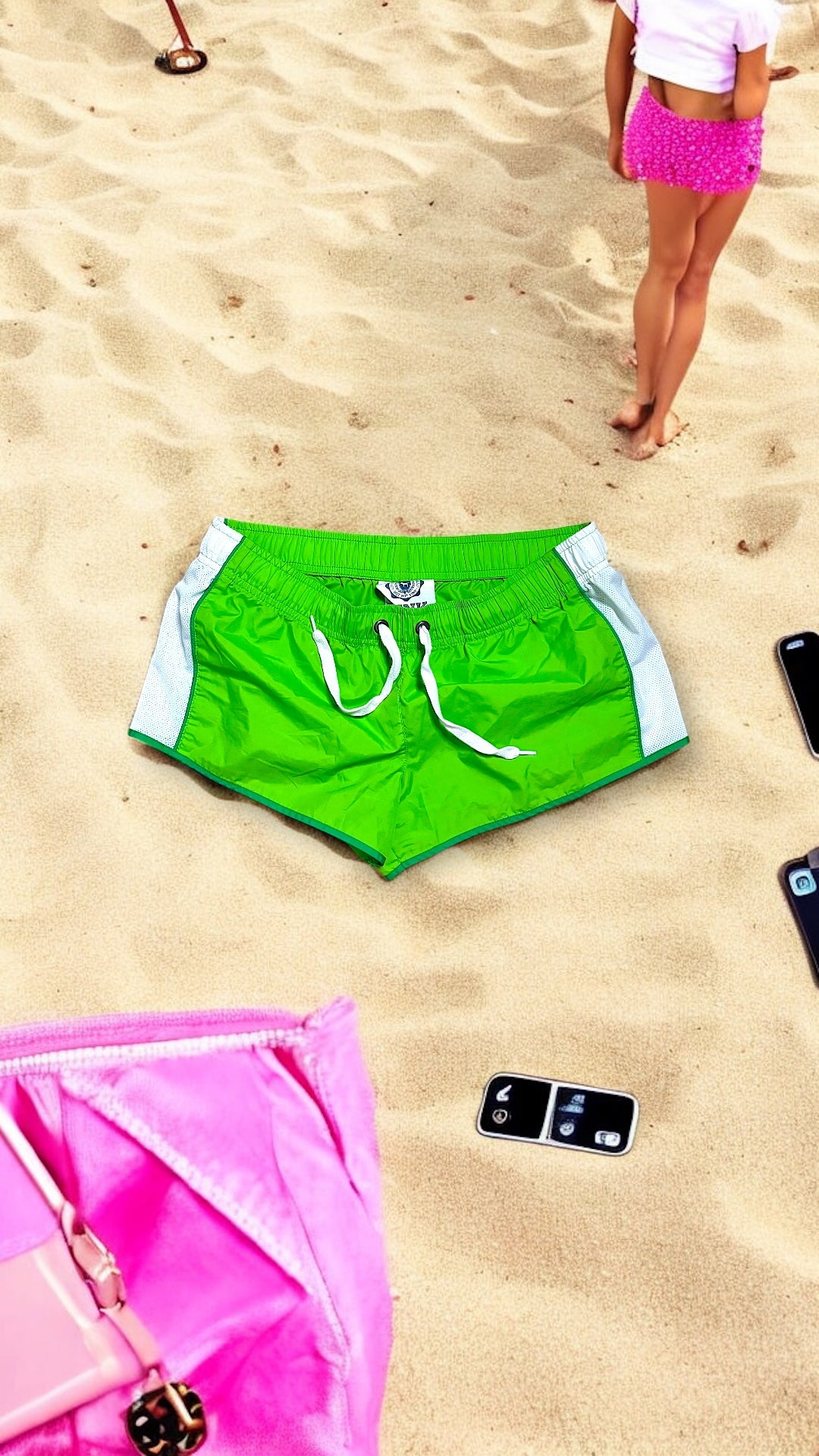 Y2K Victoria’s Secret Pink label beach shorts women’s (S)