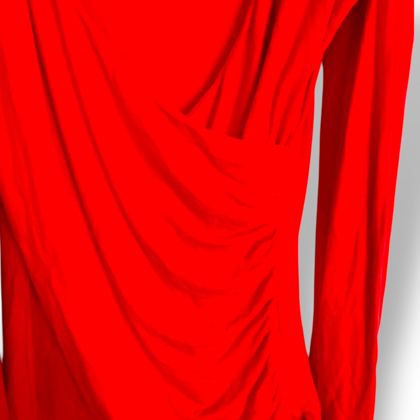 Y2K top long sleeve KOURLA red (M)