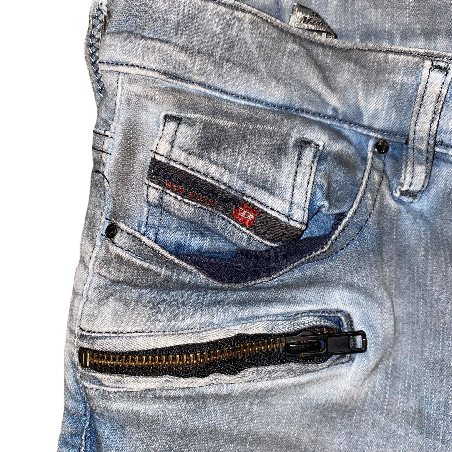 DIESEL Jeans Skinny Y2K Vintage Biker Look (S) - Fashion Aftermath