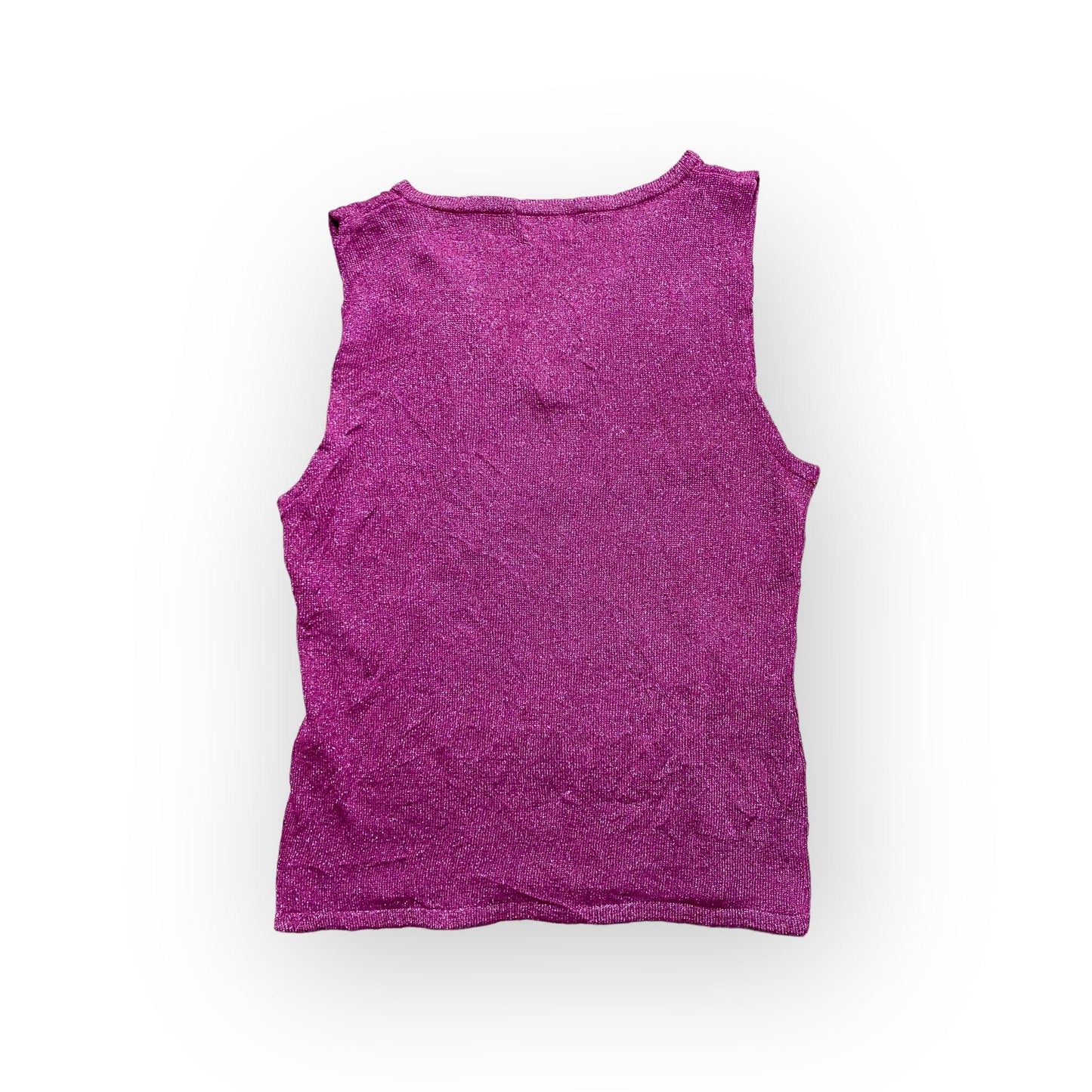 Y2K Cami Tank Top Shiny V-Neck (XS) - Fashion Aftermath