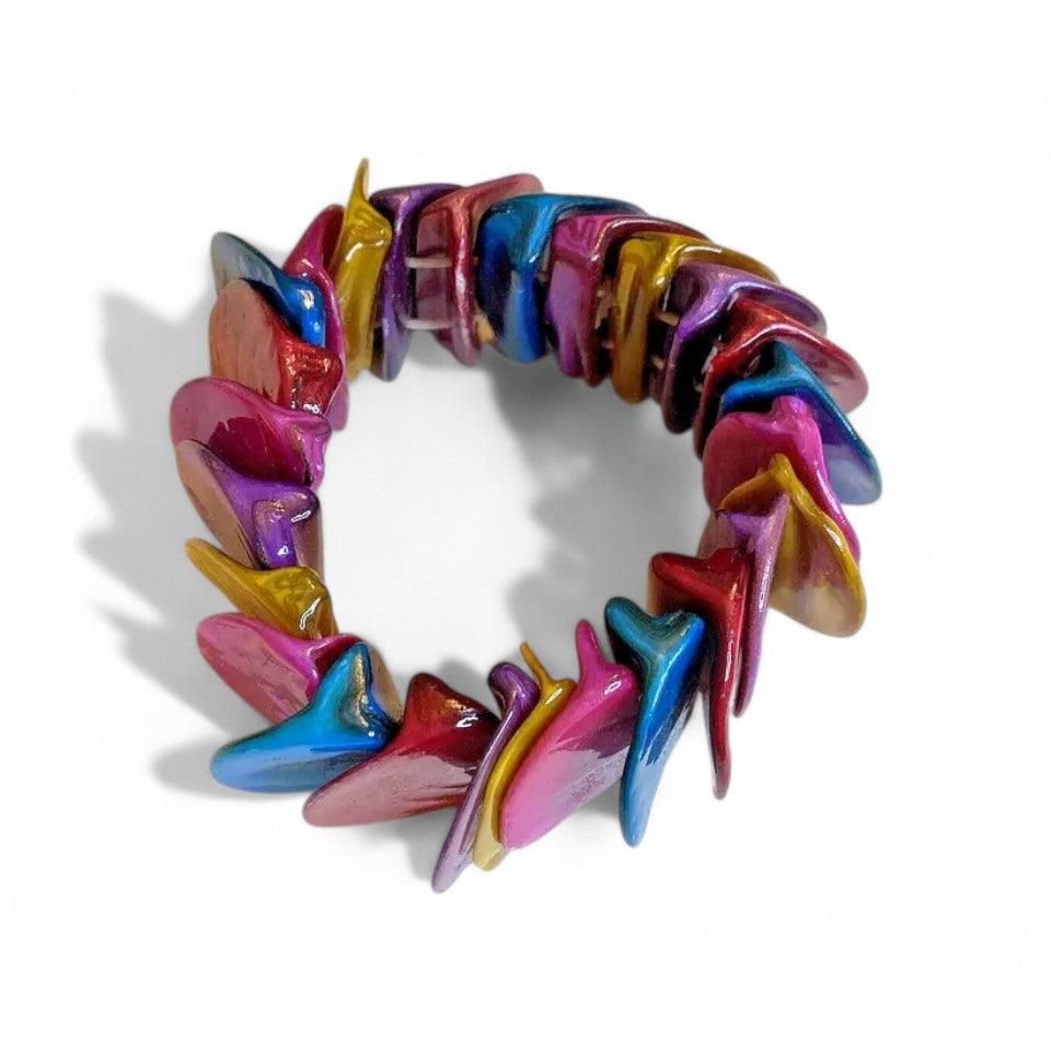 Chunky Vintage Bracelet Beads Retro Look - Fashion Aftermath