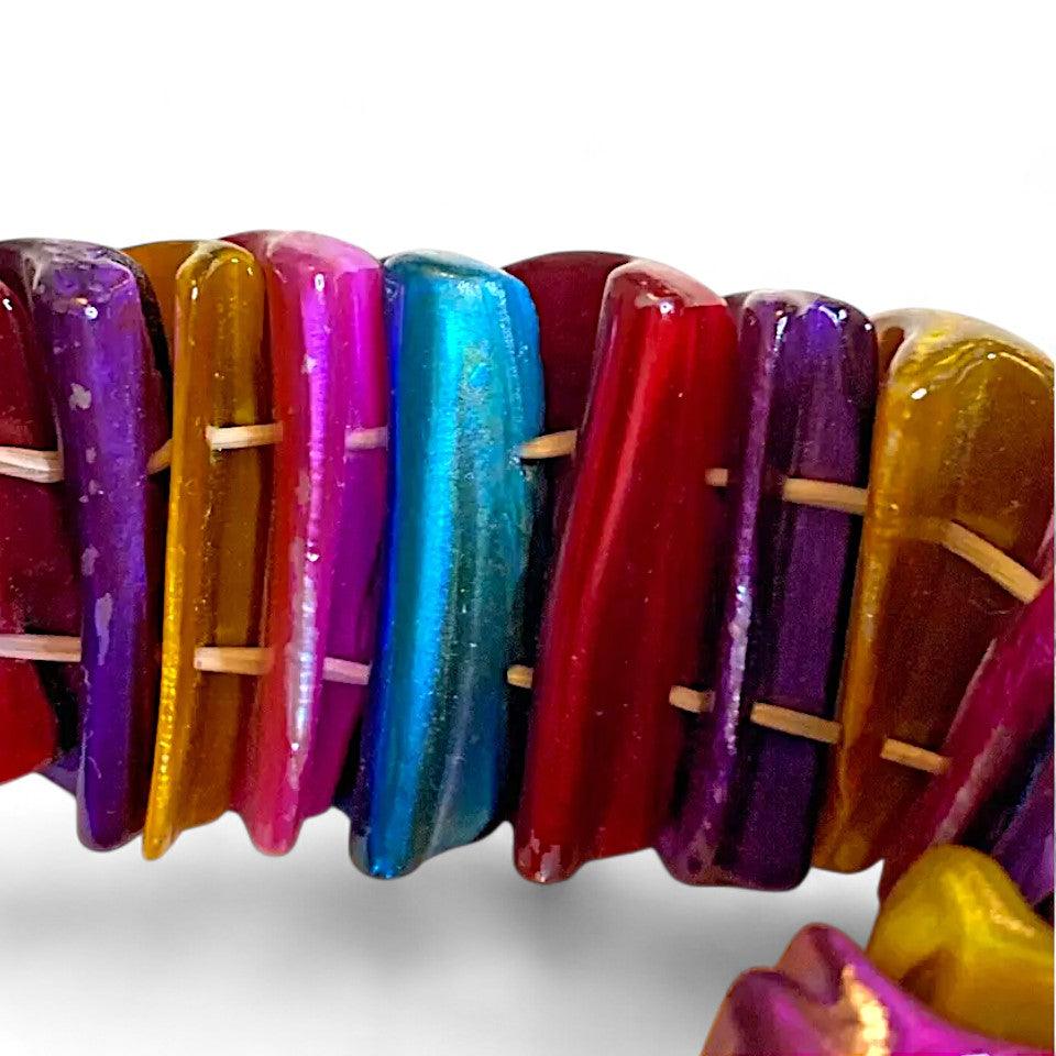 Chunky Vintage Bracelet Beads Retro Look - Fashion Aftermath