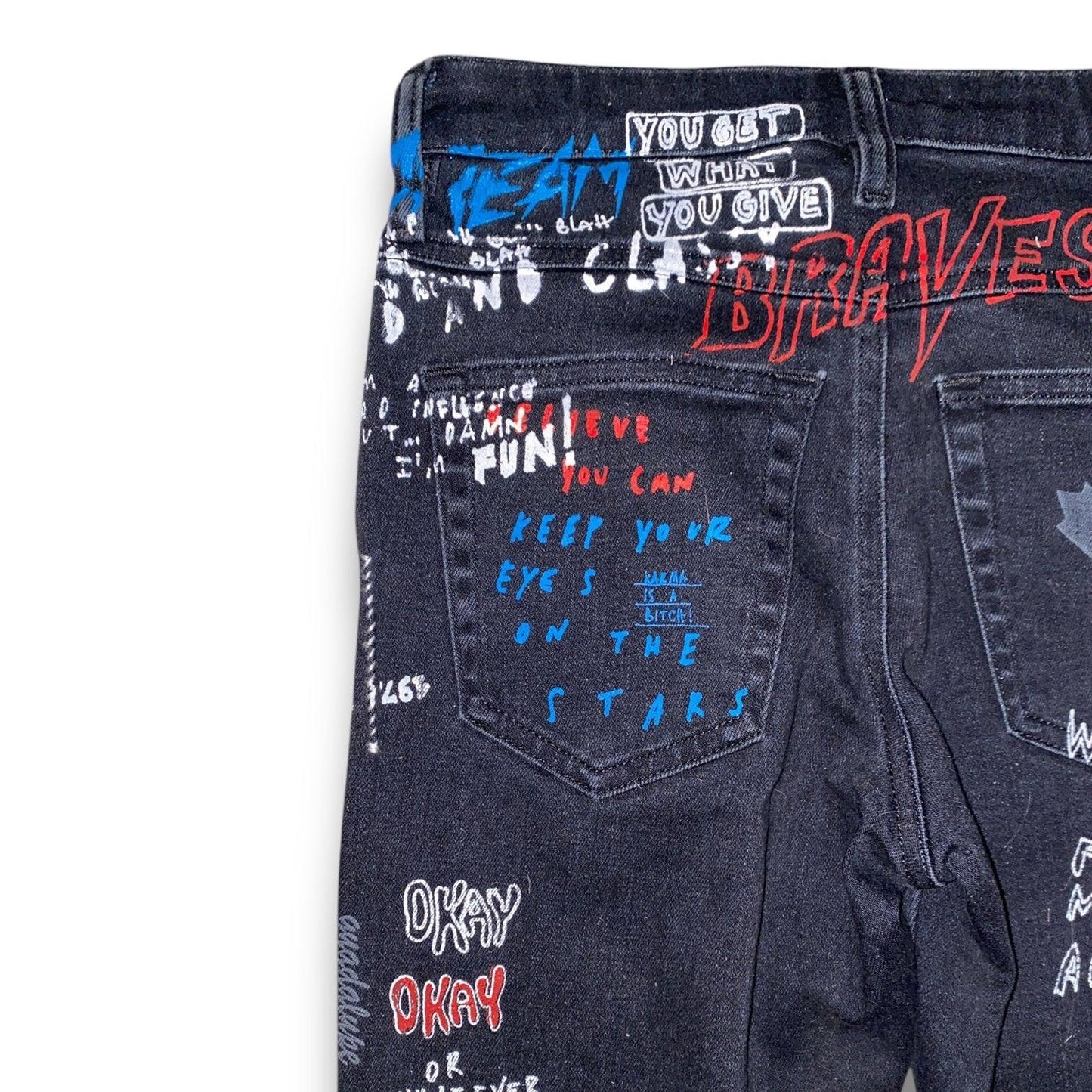 DIESEL Jeans Y2K Fit Dye Unique Print (XS) - Fashion Aftermath