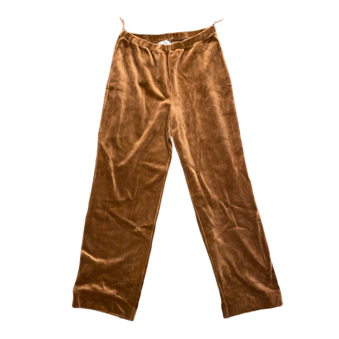 Golden Brown Velour Vintage Pants - Fashion Aftermath