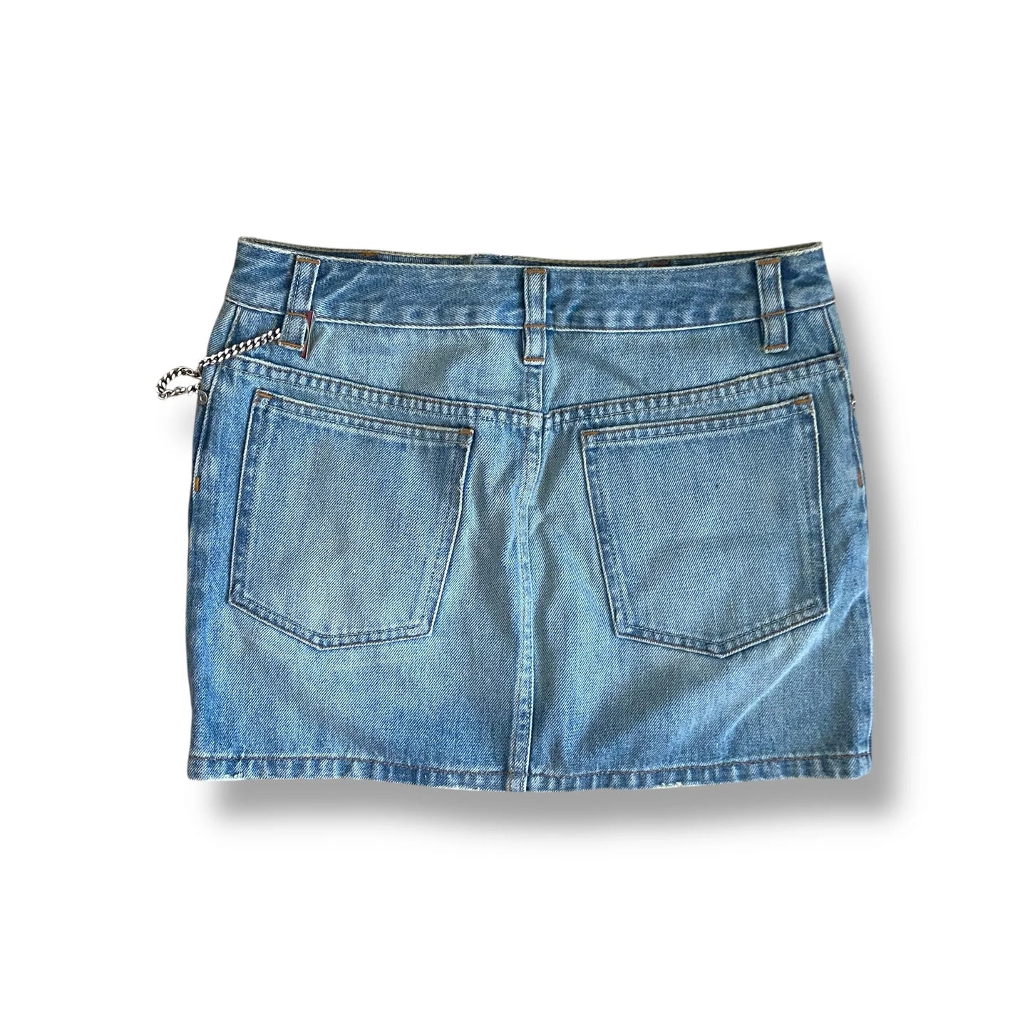 Y2K Jeans Skirt Mini Chain Karen Millen (S)
