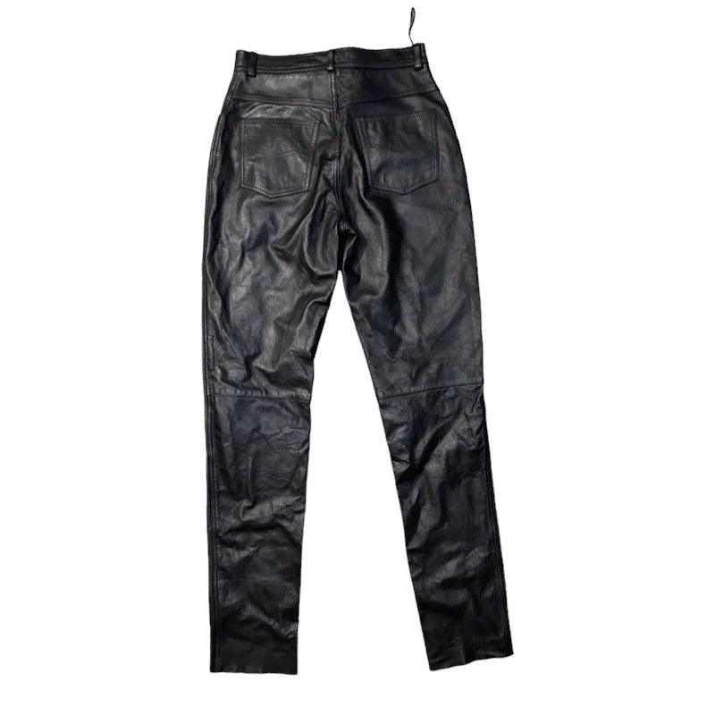 Real Leather Pants Vintage Trousers (M) - Fashion Aftermath