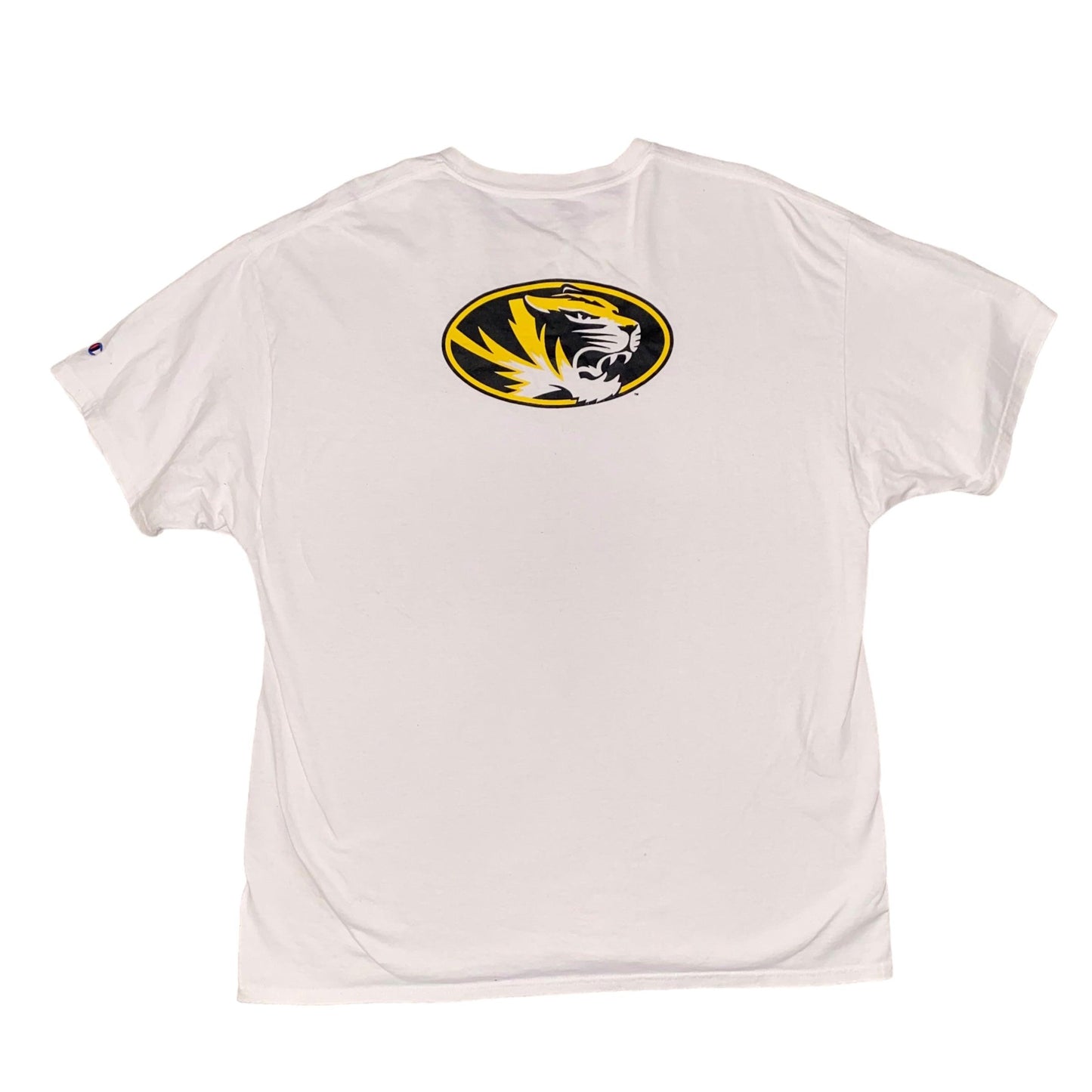 Vintage Champion T-Shirt White MIZZOU (XL) - Fashion Aftermath