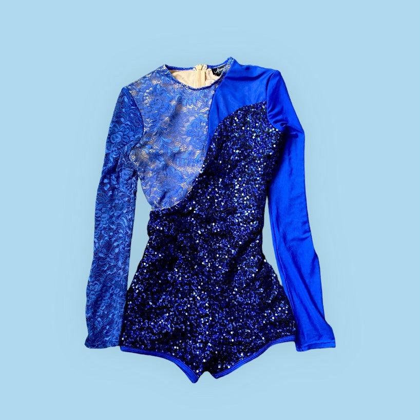 Unitard Vintage Sequins Mini Jumpsuit (S) - Fashion Aftermath