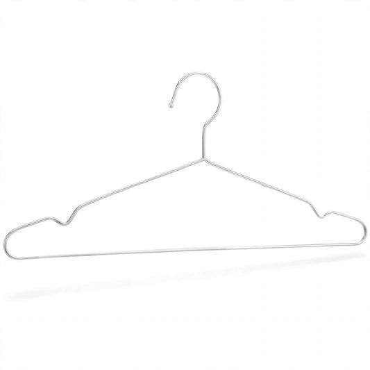 100x Stainless Steel Clothes Hangers Metal Wire Hangers