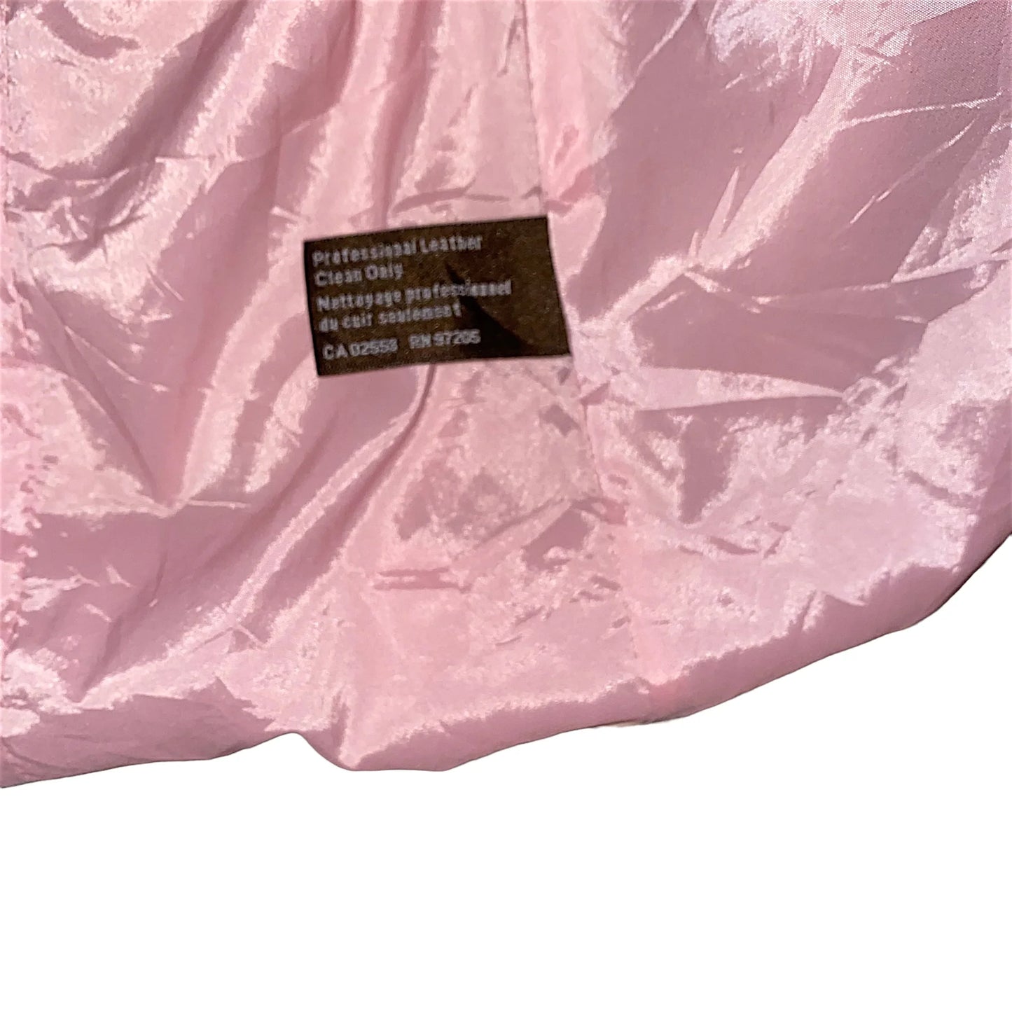 Leather Jacket Vintage Rose Pink Long Sleeve (M) - Fashion Aftermath