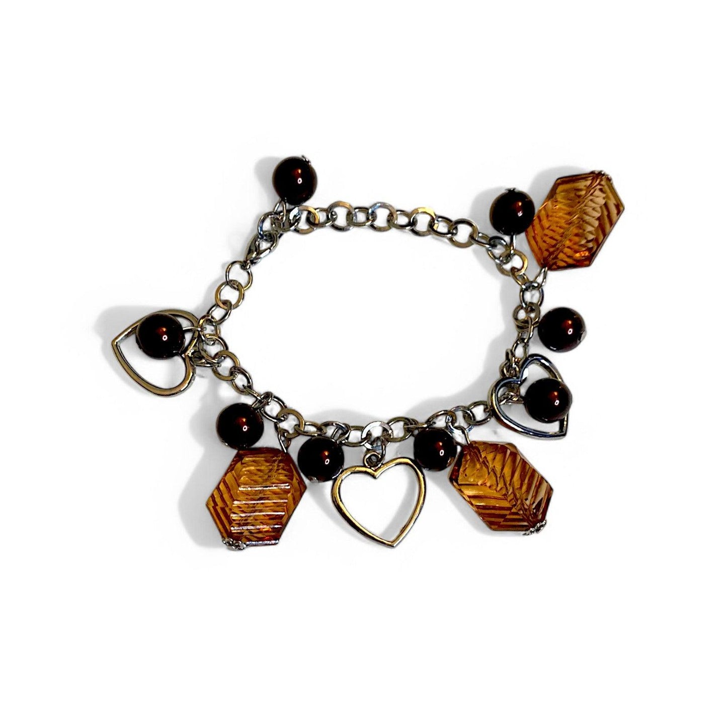 Bracelet Charms Heart Beads Y2K Jewelry - Fashion Aftermath
