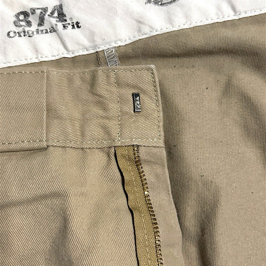dickies 874 trousers Men 37 In Work Chino Beige vintage Pants Original Fit Men’s