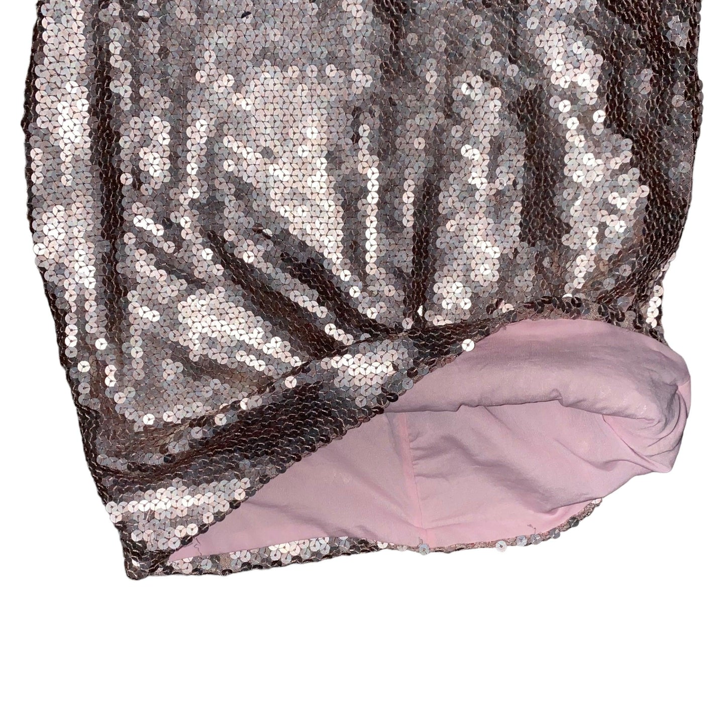 Y2K Mini Dress Gold Sequin Party Bow Rushed (S) - Fashion Aftermath