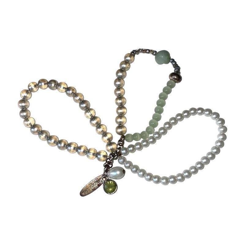 Pearly Multi-Bracelet Vintage Jewelry - Fashion Aftermath