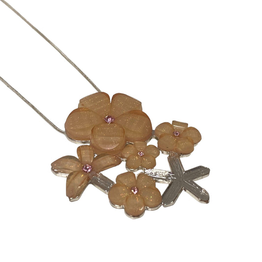 Vintage Necklace Flower Rose Daisy - Fashion Aftermath