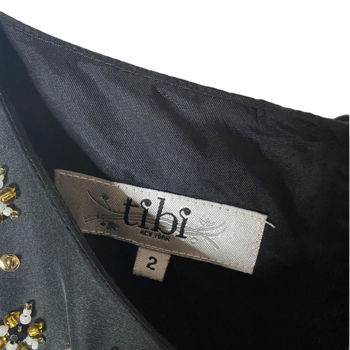Mini Dress Vintage Silk A Sequin Designer Tibi New York (US 2) - Fashion Aftermath