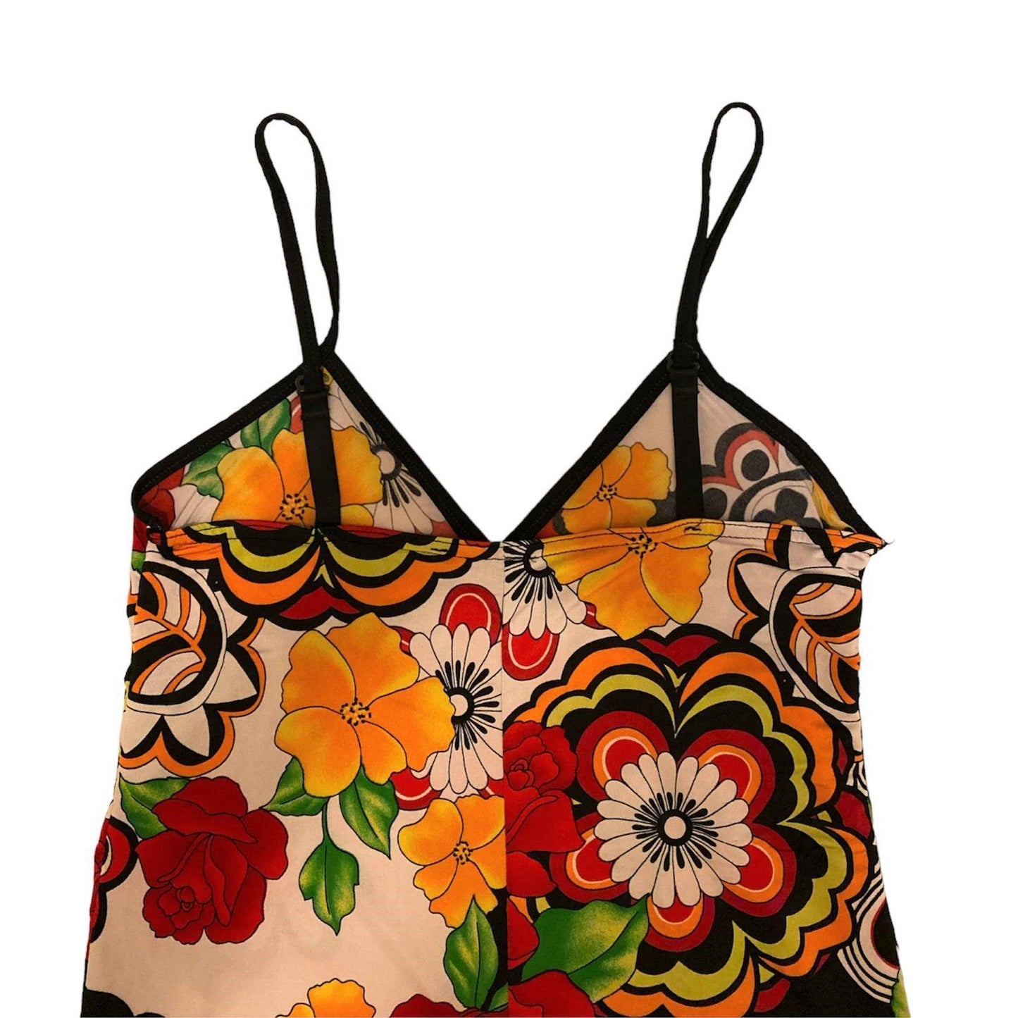 Y2K Camisole Spaghetti Top Flower Print (M) - Fashion Aftermath