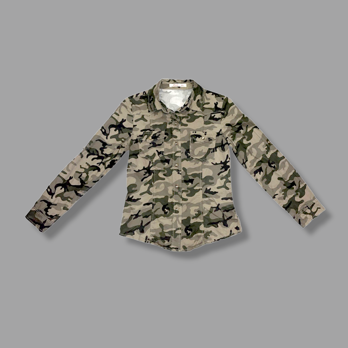 Cargo Shirt Vintage Army Print (M) - Fashion Aftermath