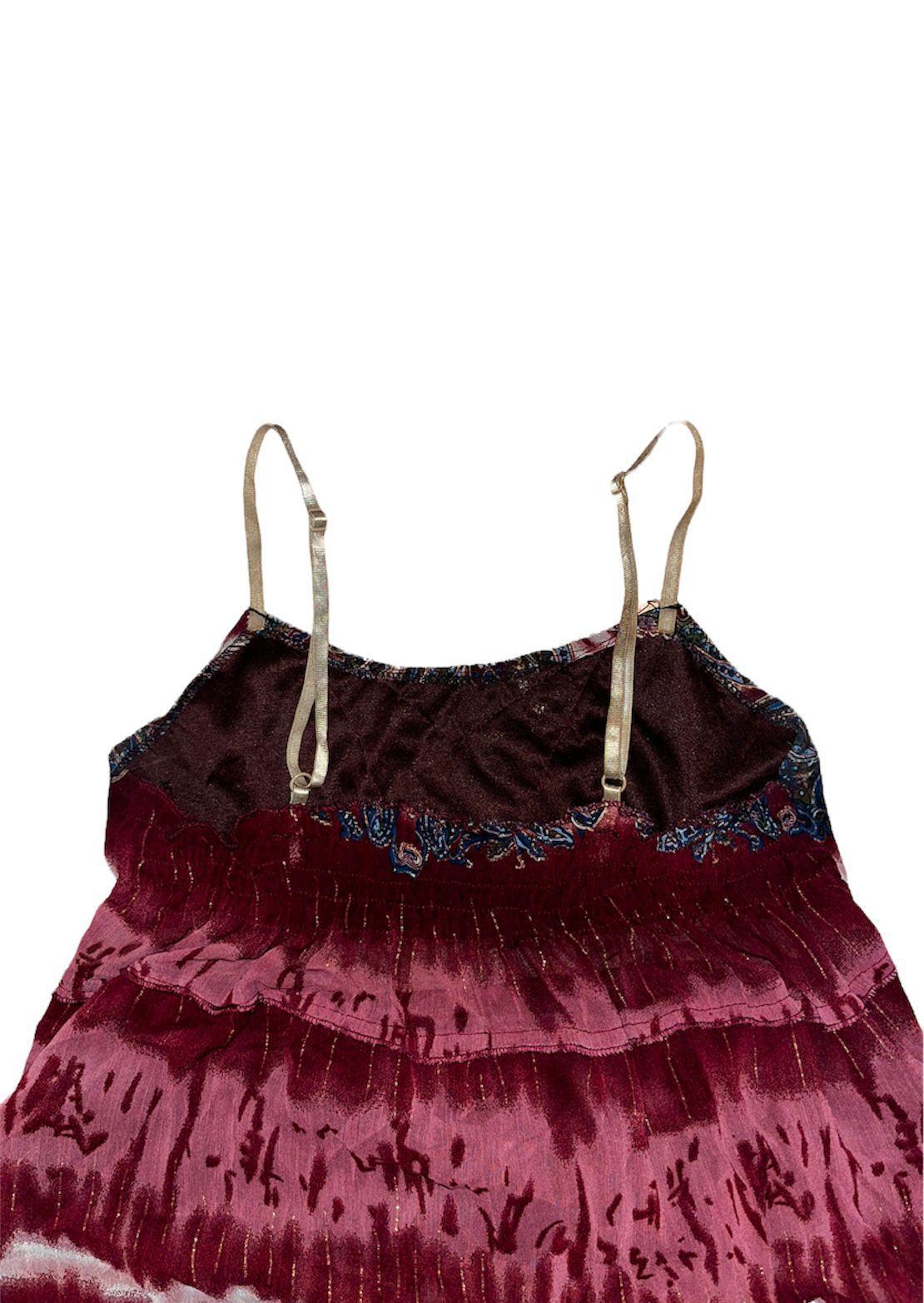 Y2K Cami Crop Top Women's Boho Butterfly (S) - Fashion Aftermath