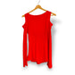 Y2K top long sleeve KOURLA red (M)