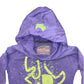Y2K Hoodie Slim Fit Purple Cotton (XS)