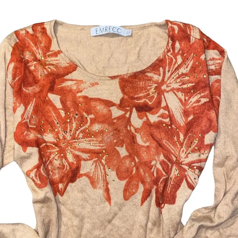 EMRECCO Angora Wool Long Sleeve Y2K Top - Fashion Aftermath
