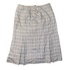 RIDELLA: Vintage Midi Skirt Grey Plaid Classy Business Casual (L) - Fashion Aftermath