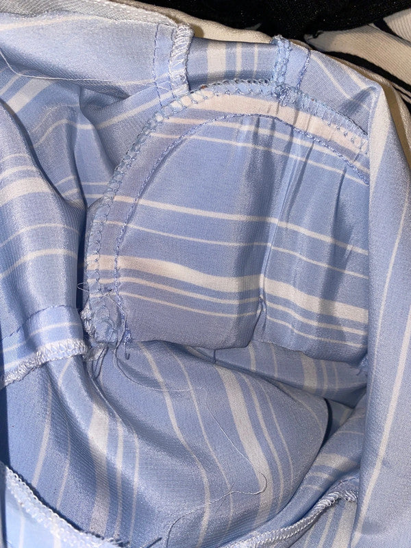 Vintage Blouse Striped Sailor Look (M)