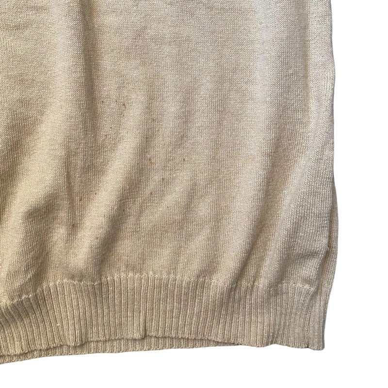 Vintage Vest Top Beige Tank shirt Cotton (M) - Fashion Aftermath