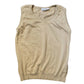 Vintage Vest Top Beige Tank shirt Cotton (M) - Fashion Aftermath