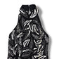 Luxury Vintage Dress Silk Black Tie Oleg Cassini (S)