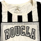 Y2K T-shirt Rhinestone Striped Fringes (S)