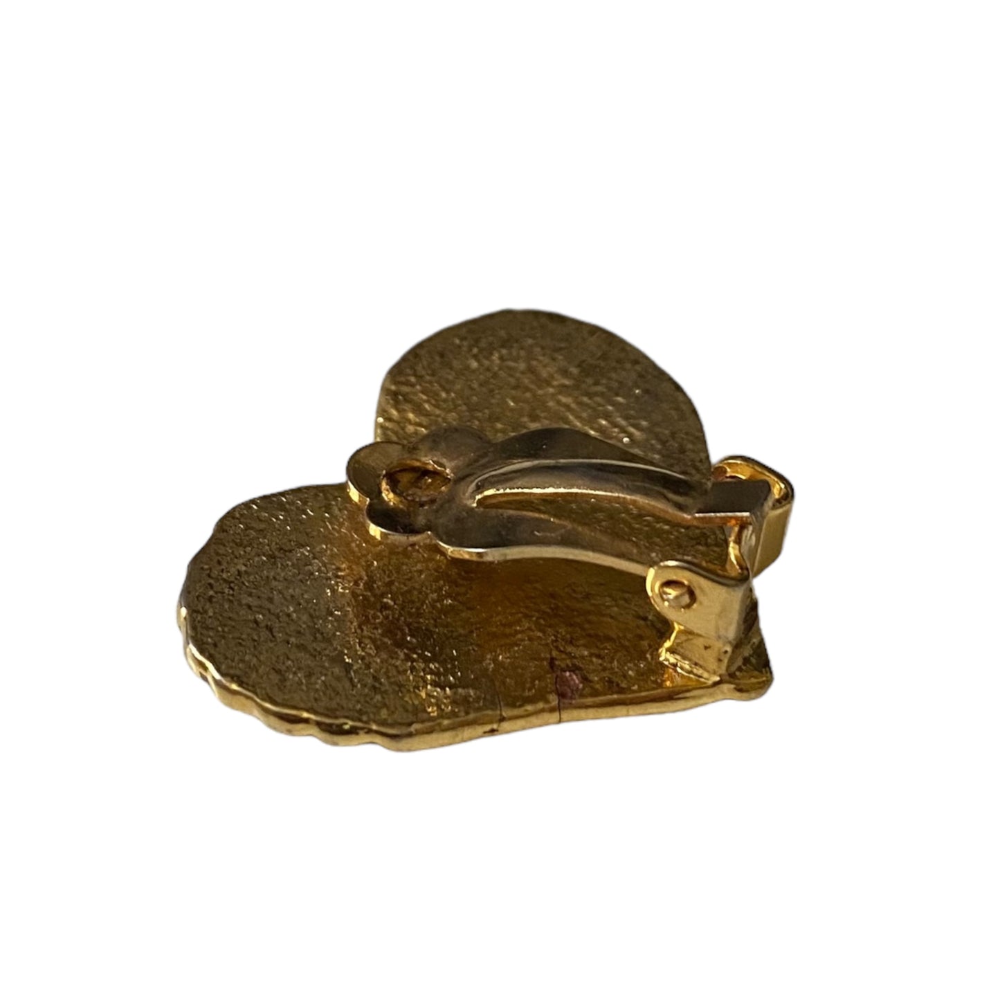 Vintage Clip On Golden Heart