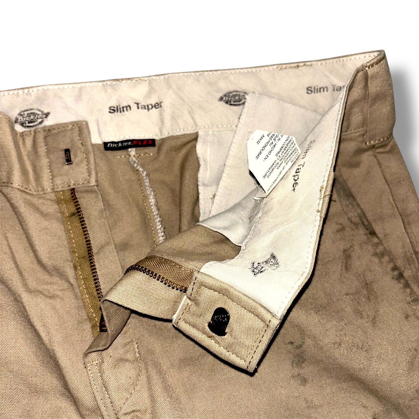 Dickies Work Trousers Chino Pants Men's Beige 33 x 32