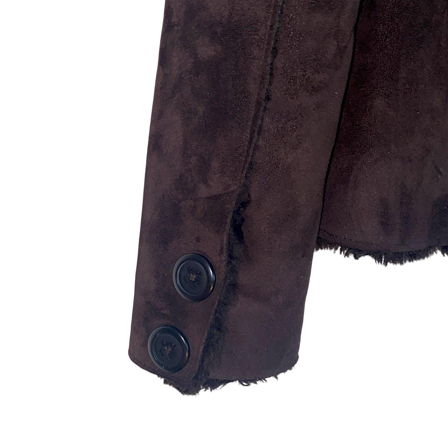 Y2K Jacket Afghan Coat Suede Brown (S) - Fashion Aftermath